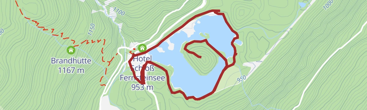 Route map: Fernsteinsee Runde
